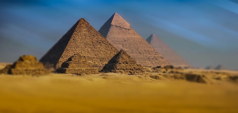 Great Pyramids of Giza in Egypt